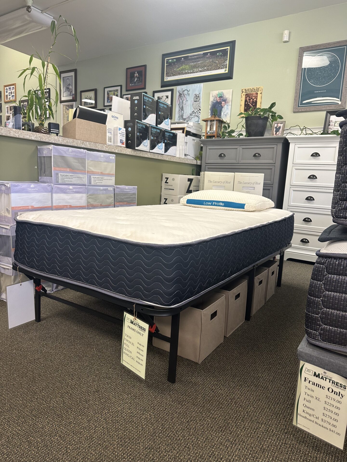 High Riser Frame and Mattress