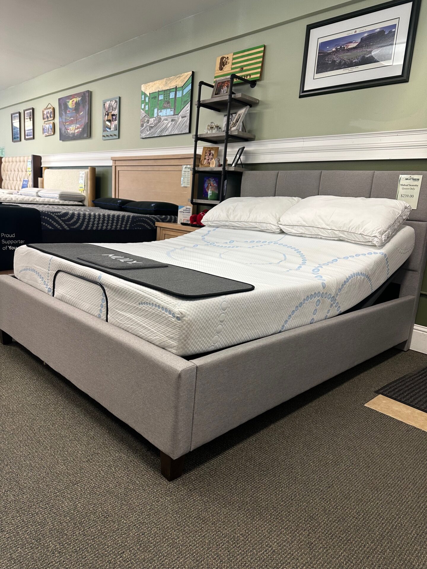 High Riser Frame and Mattress