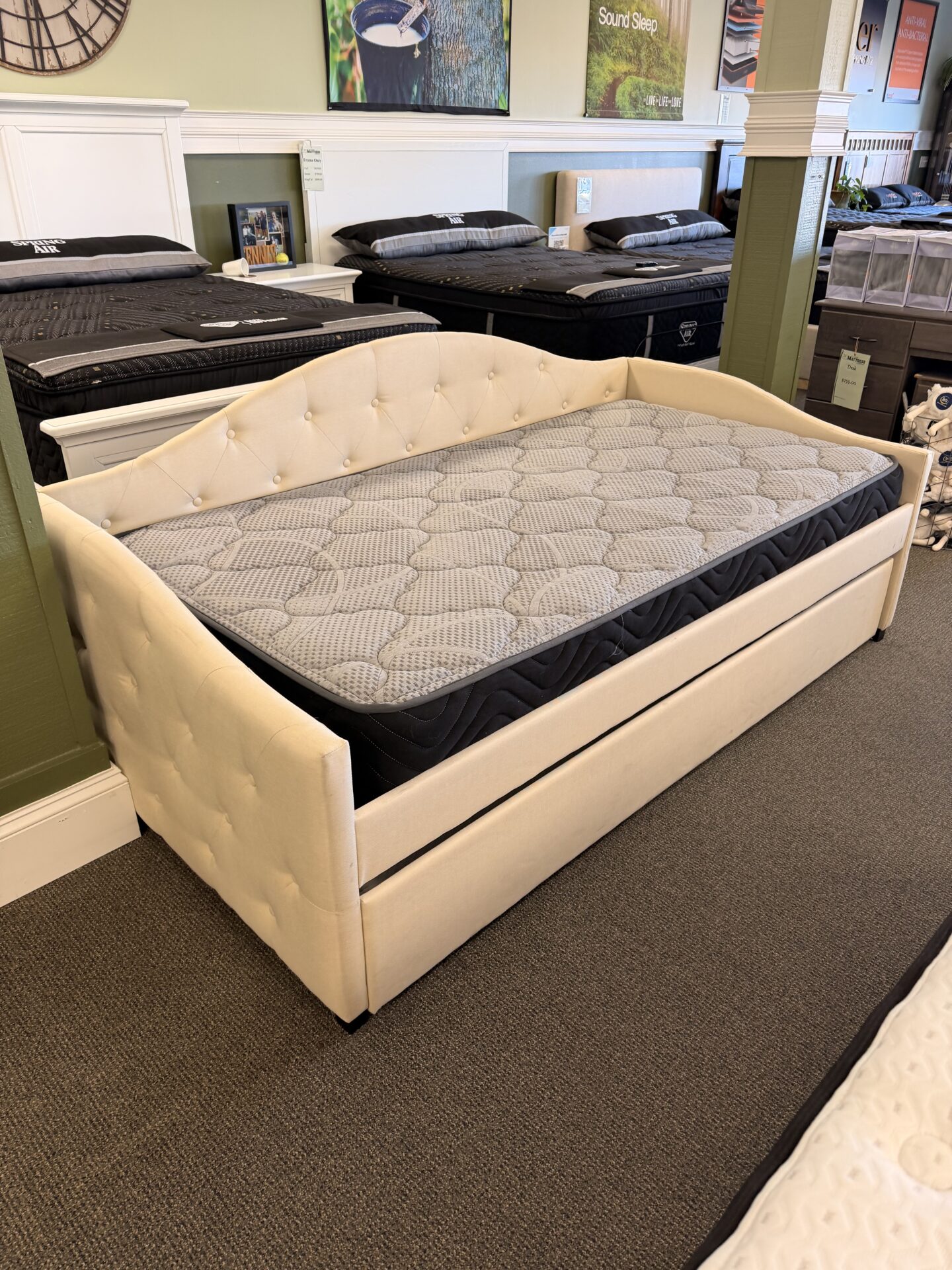 High Riser Frame and Mattress